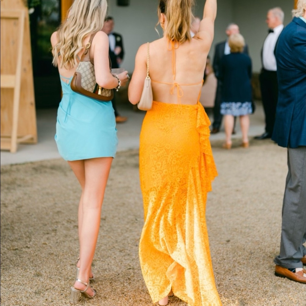 FOR LOVE & LEMONS CARMELA MAXI DRESS